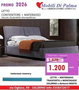 letto matrimoniale con materasso memory