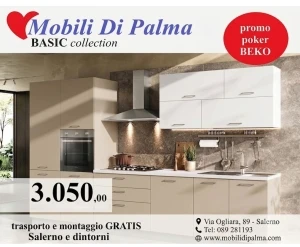Offerta cucina Sandy Salerno completa con elettrodomestici Beko